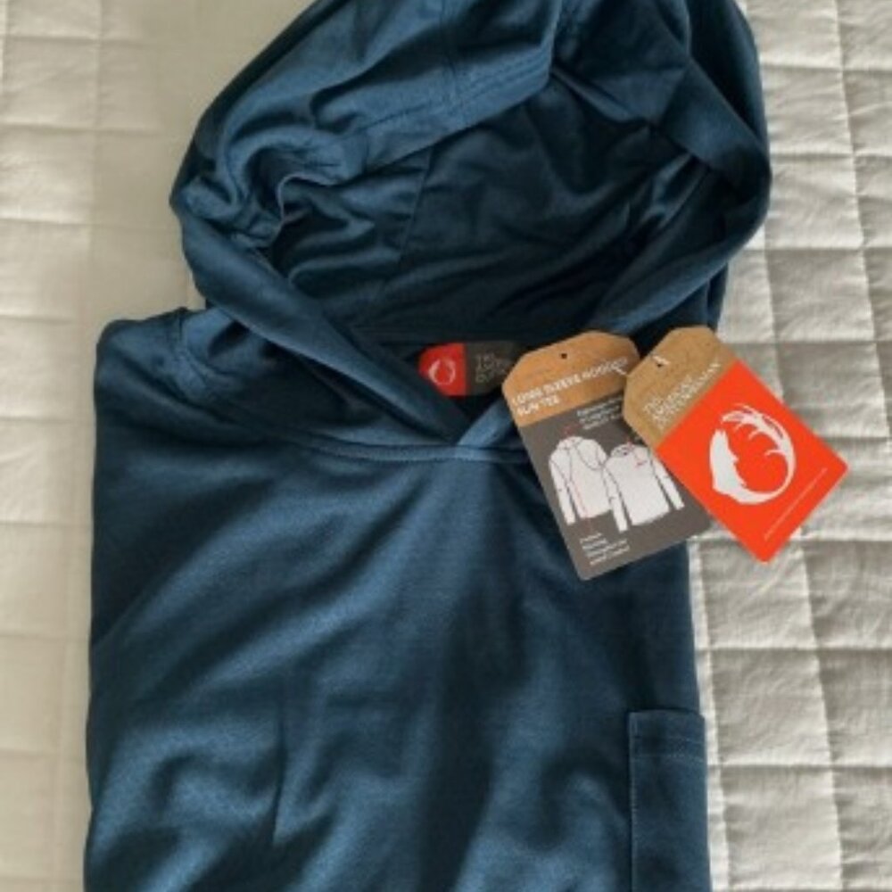NWT American Outdoorsman SZ XXL Long Sleeve Hooded Sun Protection Tee Shirt